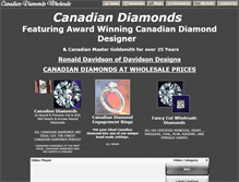 Tablet Screenshot of canadian-diamonds-wholesale.com